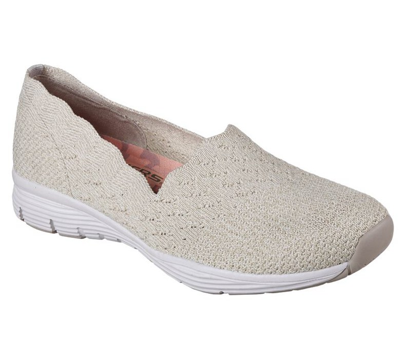 Skechers Dam Beige Platta Skor - Seager - Stat - Sverige (JBVCK-0514)